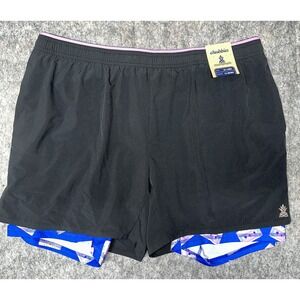 Chubbies NEW Shorts Men 2XL Black The 8 Tracks  Ultimate Training Short 2.0 (2Z)
